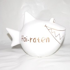 XXL - KCG Sparschwein Hai Groß Spardose Sparbüchse "Hai-raten" Keramik neuwertig