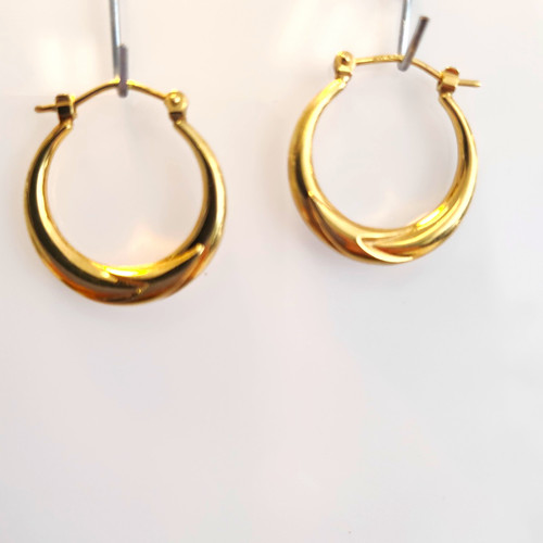 Creolen goldfarben gedrehtes - ,,