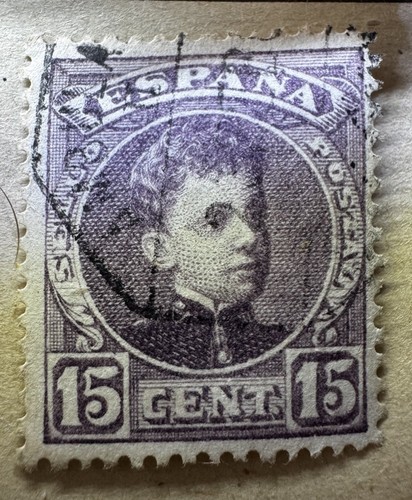Spanien briefmarke 15c - briefmarke,