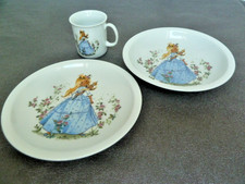 3-teiliges Geschirr-Set für Mädchen Porzellan Triptis Thüringen Dornröschen