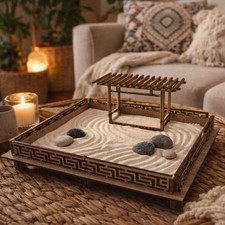 Mini Zen Garten aus Holz –
