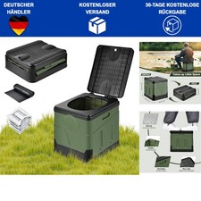 Kompakte faltbare Campingtoilette mit 12 Beuteln wetterfest widerstandsfähig