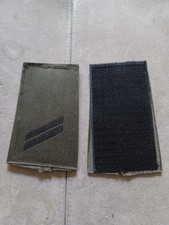 Rangabzeichen Obergefreiter Klett Schwarz/oliv Bundeswehr Schulter Klappen 