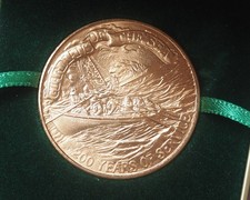 Münze Medal Bronze United States Coast Guard 1790 200 Years of Service 3,7cm Dm