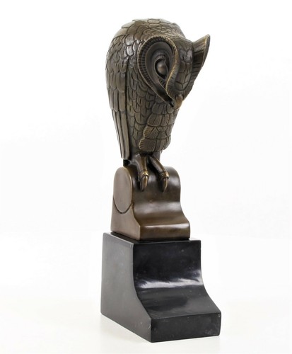 Bronzeskulptur eule bronze - bronzeskulptur,