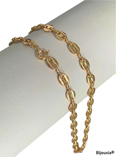 Kette mit kaffeesamen motiv - kette, kaffeesamen-motiv