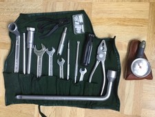 orig. Mercedes W111, W112, W108 W109 Bordwerkzeug, Werkzeugtasche grün tool kit