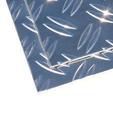 Riffelblech Alu Duett Stärke 1,5/2,0mm Warzenblech Platte Zuschnitt Tränenblech