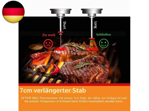 Edelstahl thermometer ø6cm - thermometer,,