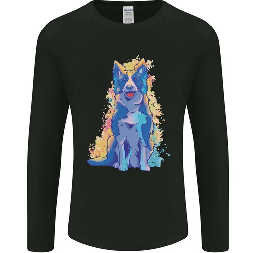 Ein bunter border collie hund - bunter,