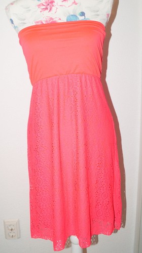 Pinkes trägerloses kleid - trägerloses,