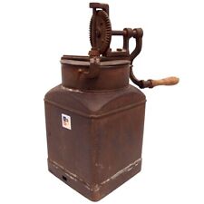 Butterschleuder Handkurbel Holzpaddel Butterfass Eisen Buttermaschine stromlos