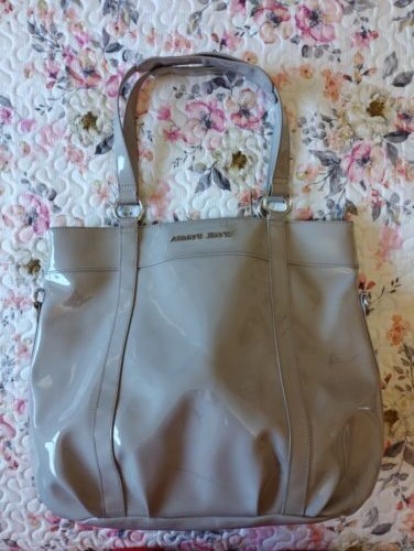 Damen tasche grau lack - damen,