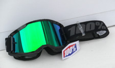 100% Crossbrille Strata 2 Grün verspiegelt Anti-Fog Crossbrille Enduro