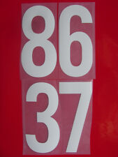 Flock Weiß Trikot 70er Nummer