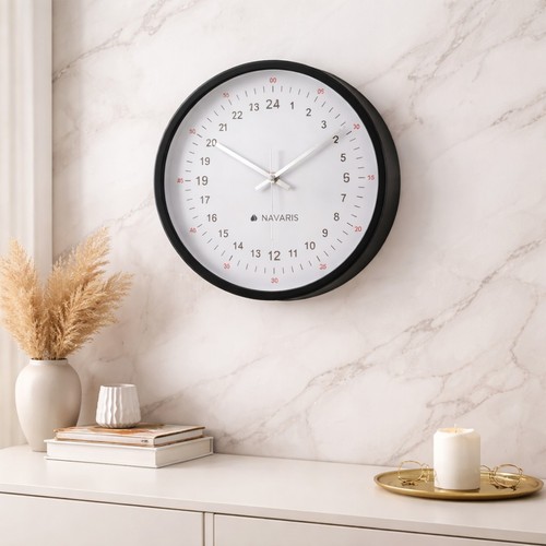 24h wanduhr rund - wanduhr, analoge