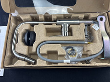 IKEA ÄLMAREN Mischbatterie mit ausziehbarem Hahn, stahlfarbend NEU