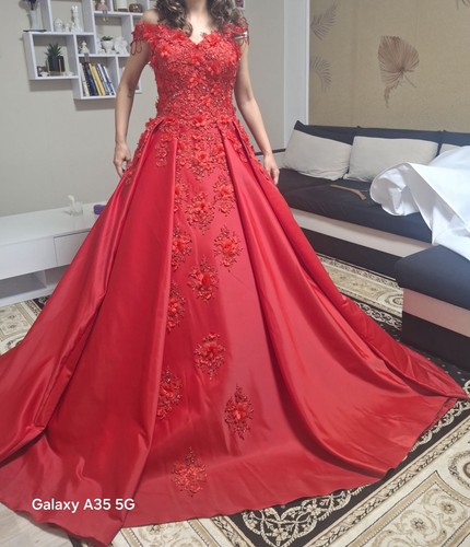 Damen abendkleid rot lang - damen,