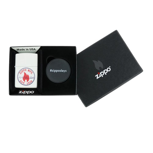 Neu zippo weiß - weiß, design