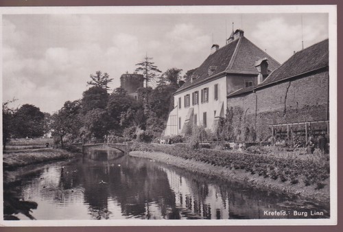 Krefeld burg linn - ak,,