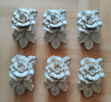 6 Ornamente Stuck Vorhanghalter