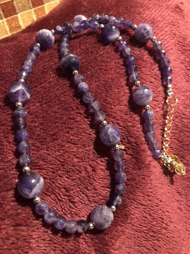 Amethystkette facettiert