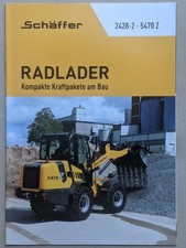 SCHÄFFER 2428-2 - 5470 Z Radlader Prospekt Traktor Bulldog Schlepper