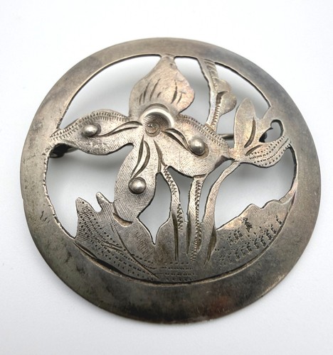 Antik brosche 800 silber - 800,