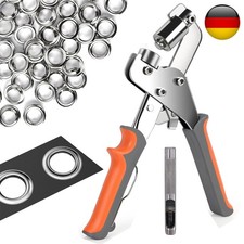500Tlg Ösen Rundösen 10 mm Set mit Ösenzange Für Planenösen Gartenplane LKW