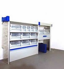 FES GmbH SORTIMO gebrauchte Fahrzeugeinrichtung Werkstatt Regal Caddy Vito Tr...