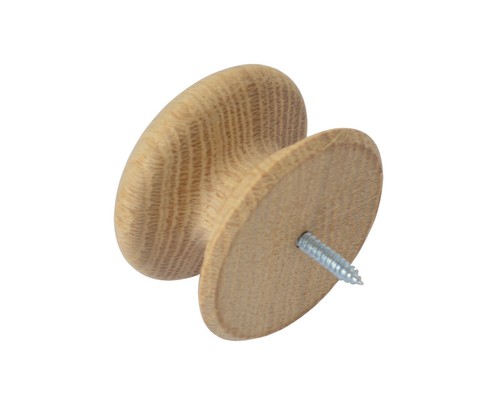 Eiche möbelknopf griff 53mmø - eiche,