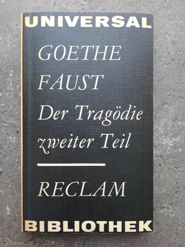 Goethe faust der tragödie - faust,