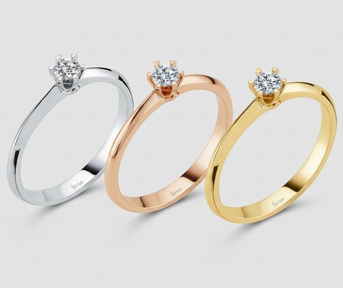 Carat diamant solitär - 0,12,