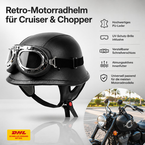 Schutzhelm halbschale motorrad - halbschale,