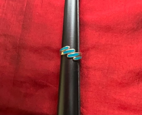 Ring silber 925er mit blauem - ring,