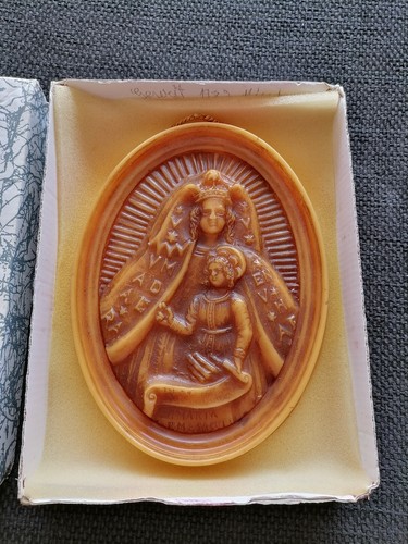 Wachsbild maria mit jesuskind - mit,