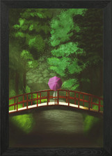 Regenschirm gerahmtes Wandbild