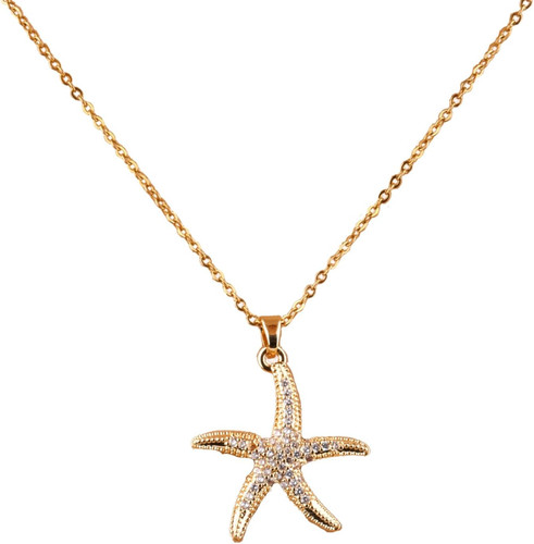 Halskette seestern gold - halskette,