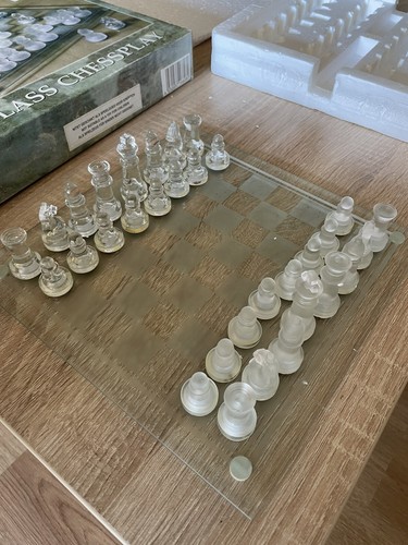 Schachspiel glas - schachspiel,