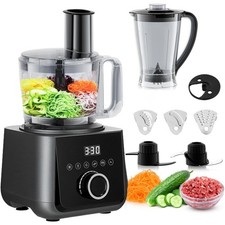 2,5L Profi Küchenmaschine zum Mixen,Zerkleinern Kneten für Haushalt & Gastronomi