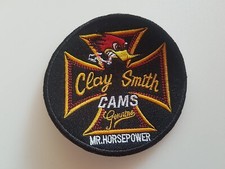Clay Smith Cams GENUINE MR. HORSEPOWER Aufnäher Patch Rund 10x10cm Oldschool