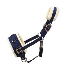 Kappzaum / Halfter-Kombi Kunstfell Polsterung Cob + Full  ,2- Farben