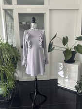 Schönes Kleid Damen Abendkleid Etuikleid Gr. L Grau