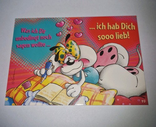 Diddl postkarte wow - diddl,