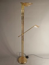 Moderne Led Messing Stehleuchte Deckenfluter Leselampe  H 181 cm dimmbar