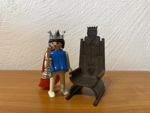 Vintage playmobil könig mit - vintage,