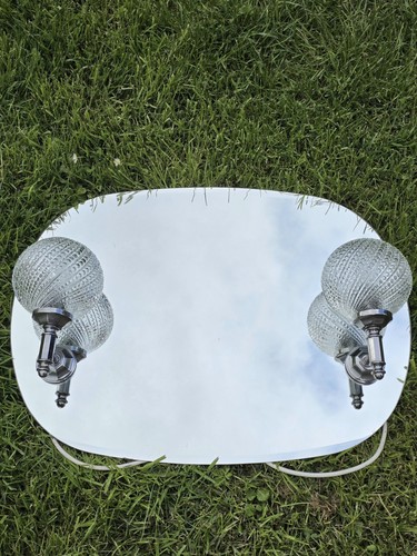 Vintage spiegel mit lampen - 2,