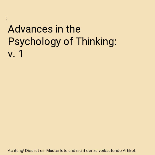 Advances the psychology - in,