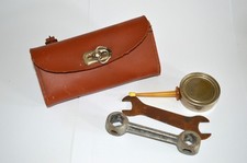 LM Satteltasche Werkzeugtasche Modell 250  DDR 1950/60er Kunstleder Fahrrad
