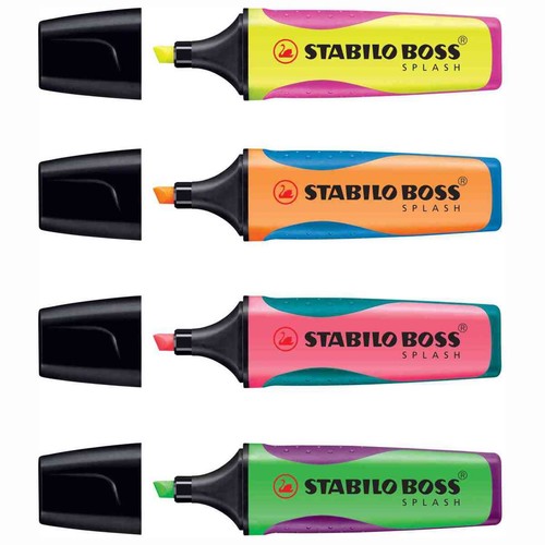 Stabilo textmarker boss - textmarker, splash